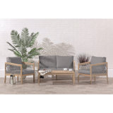Noguez Acacia Wood Patio Dining Set with Rectangular Table