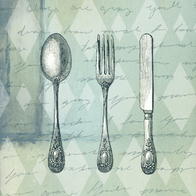 Utensils - Wrapped Canvas Painting