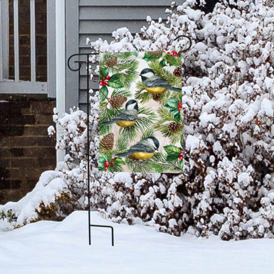 Drapeau de jardin des mésanges d'hiver