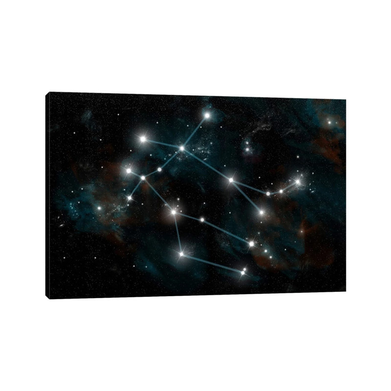 The Constellation Gemini The Twins by Marc Ward - Wrapped Canvas Print, 101.6 cm H x 66.04 cm W x 3.175 cm D