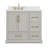 Calonia Snowline Freestanding Double Sink Bathroom Vanity With Engineered Stone Top-536950026