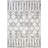 Tryon Ikat White/Silver Area Rug-26607329