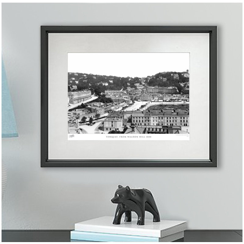 Torquay, From Waldon Hill 1888 by Francis Frith - Single Picture Frame Print, 60cm H x 80cm W x 2.3cm D