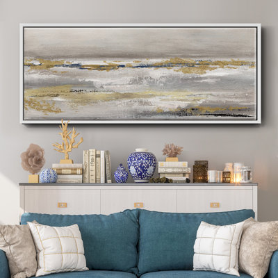 Golden Fog- Framed Canvas