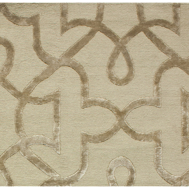 Geometric Area Rug in Sand/Brown, Rectangle 8' x 10'