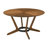 Jeyhan 7 Piece Round Dining Table Set in Rubberwood and Fabric-1372823802-1372823804