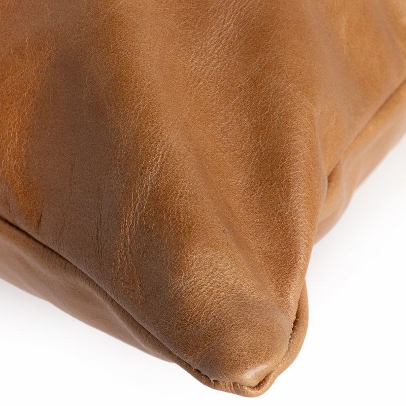  Rectangular Pillow Cover & Insert, Sonoma Butterscotch Top Grain Leather, 20"H x 20"W