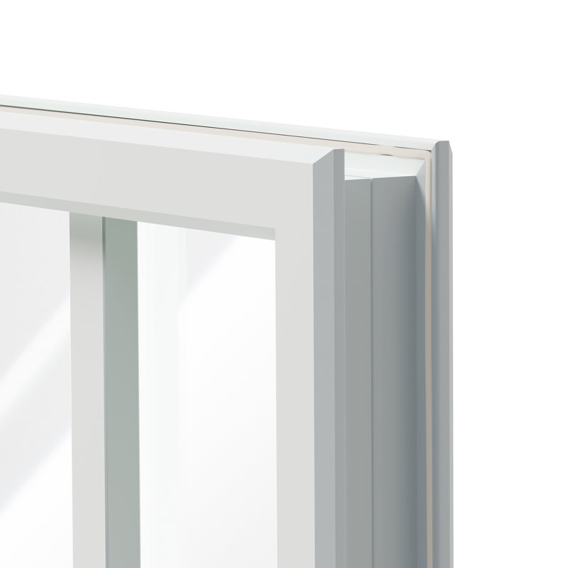 Exterior Door Glass Replacement - 9 Pattern Of Squares Entry Door 22" X 36" Insert Glass Kit Pane Tempered Clear Glass - White Frame - Home Improvement