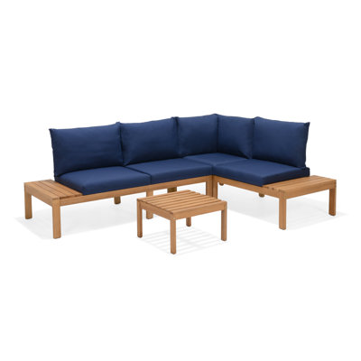 Ensemble de conversation modulaire avec coussins 3 pièces Tempo