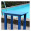 Chaise de salle à manger d'extérieur en PEHD de style Adirondack, chaise d'appoint bleue marine, pré-assemblée à 80%