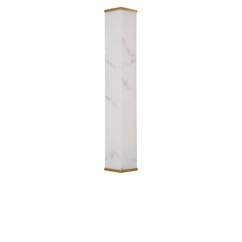 Cleor Bath, Burnished Brass, 24"H x 5" W x 3.1" D