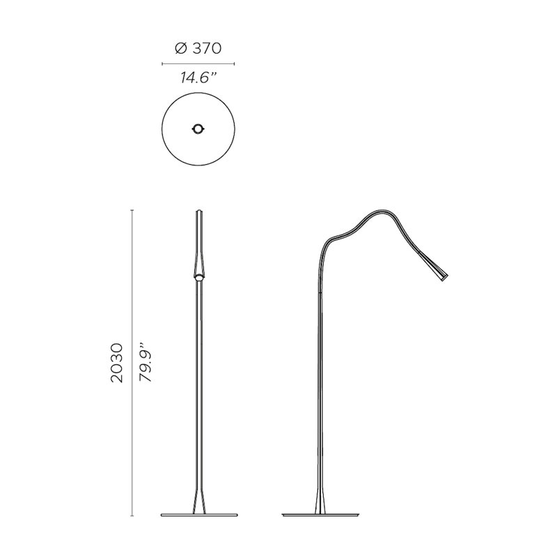 Flexiled 79.9" Arched Floor Lamp, Ivory