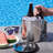 Hammered Ice Bucket - Ice Bucket With Tongs - Insulated Ice Bucket With Lid - Double Wall Ice Bucket 3 Quarts