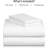 Luxclub 4 PC White Full Silky Soft Cooling Extra Deep Pocket Performance Sheet Set-123418280-123418288