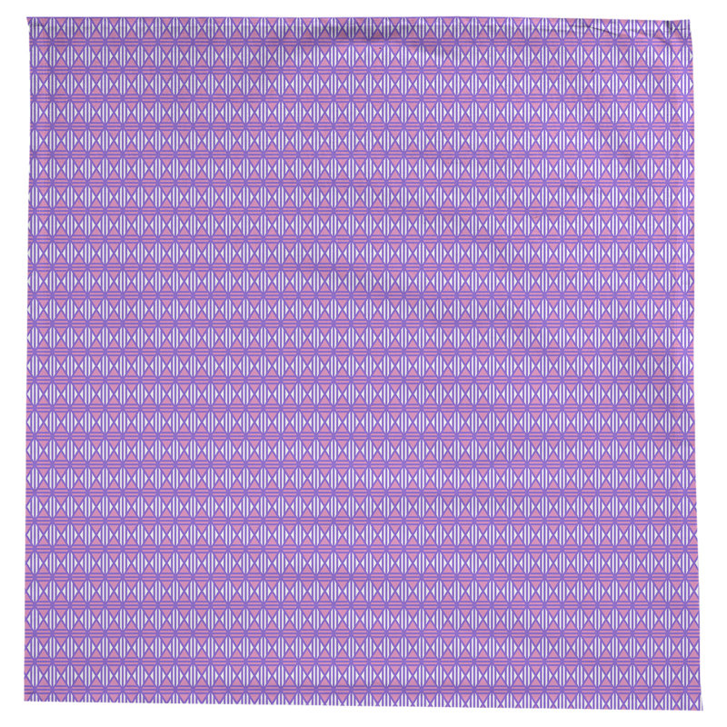 Leffel Lined Diamonds Tablecloth, Purple/Pink