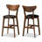 Upholstered Faux Leather Counter Stool with Solid Wood Frame-43741951