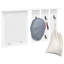 Wall-Mounted Coat Rack 85 X 10 X 45 Cm Engineered Wood-2046391752