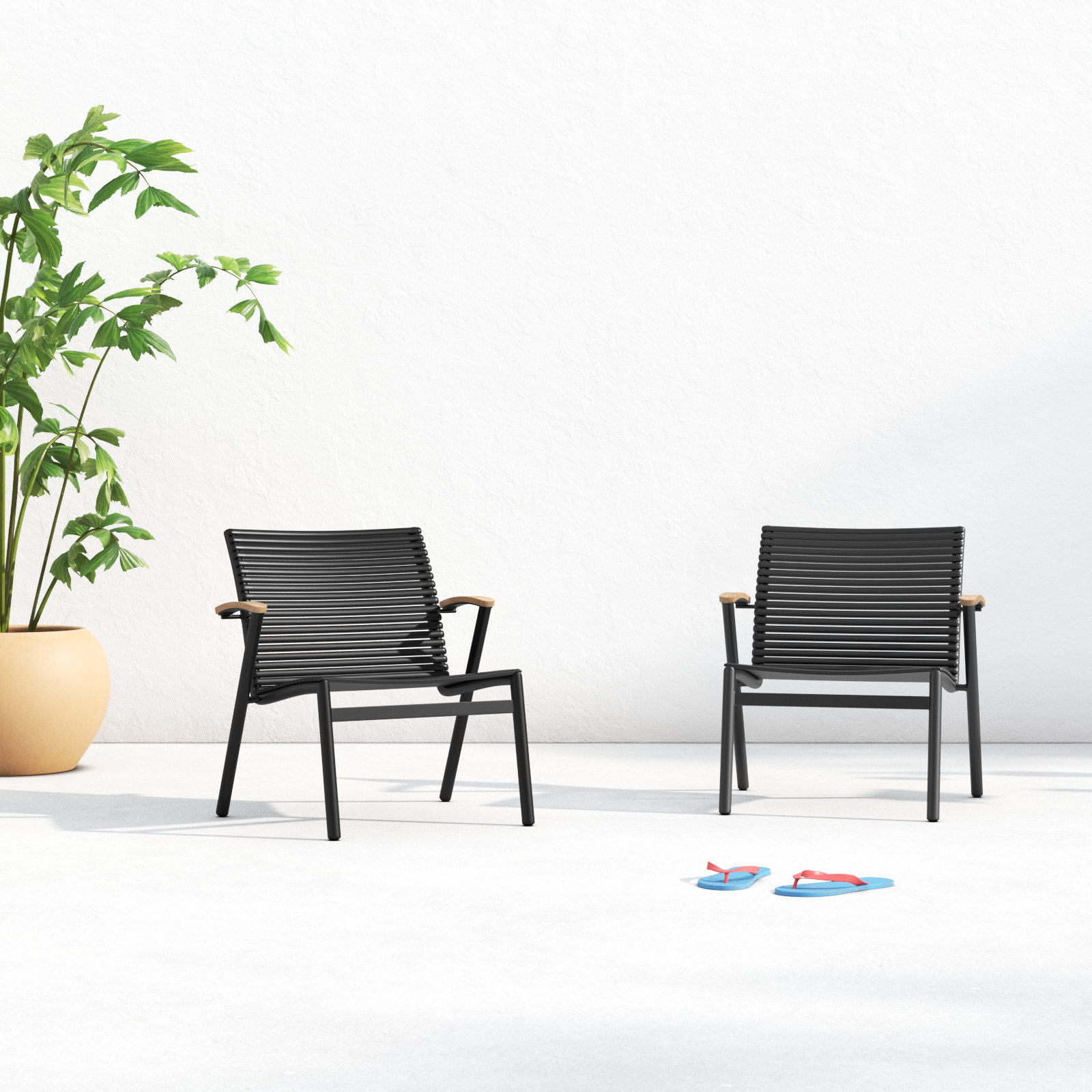 Tempo Teak Patio Lounge Chair