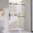 50 To 54 In. W X 75 In. H Frameless Single Sliding Shower Door In Matte Black Finish With 1/4 In. Clear Glass-122073615