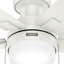 Ventilateur de plafond à profil bas 52 pouces avec lumières et chaînes à tirer Hunter-102498230-102498231