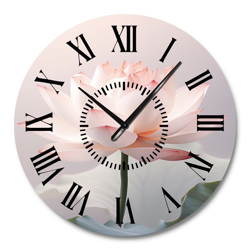 Horloge murale Hinduisim Art Serenity Lotus, Grand