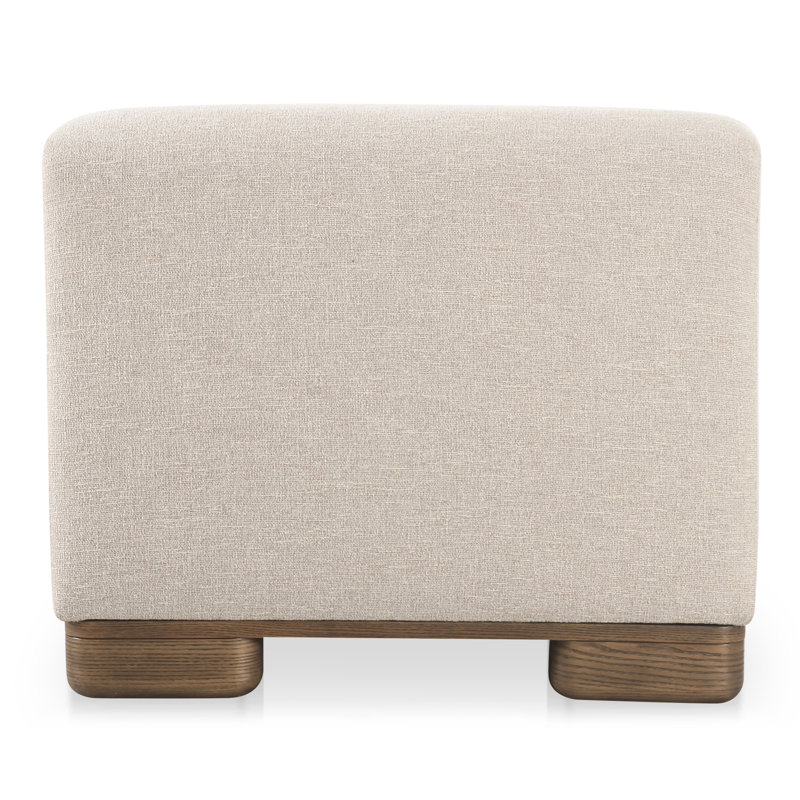 JUNE SLIPPER CHAIR PERFORMANCE FABRIC OATMEAL, Beige 