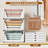 5 Pack Stackable Closet Storage Basket, Multifunctional &...