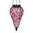Exhart Solar Tear Shaped Glass and Metal Hanging Lantern with 15 Cool White LED Fairy Firefly String Lights, 7 x 24"-1250397618