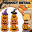 10 citrouilles d'Halloween en plastique