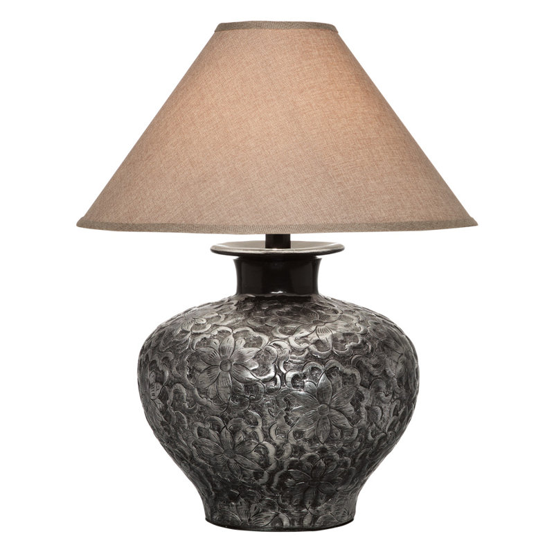 Lampe de table standard 26 po Bolan, Argent