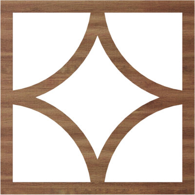 Médaillon de plafond ajouré en bois Statesman