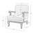 Amilio 28" W Farmhouse Polyester Armchair with Solid Wood Legs-347163612