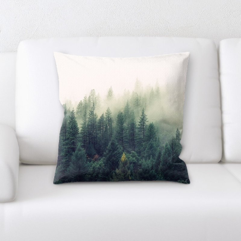 Landscapes Microsuede Reversible Throw Pillow