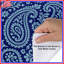 Housses de couette à motif cachemire bleu-130509312