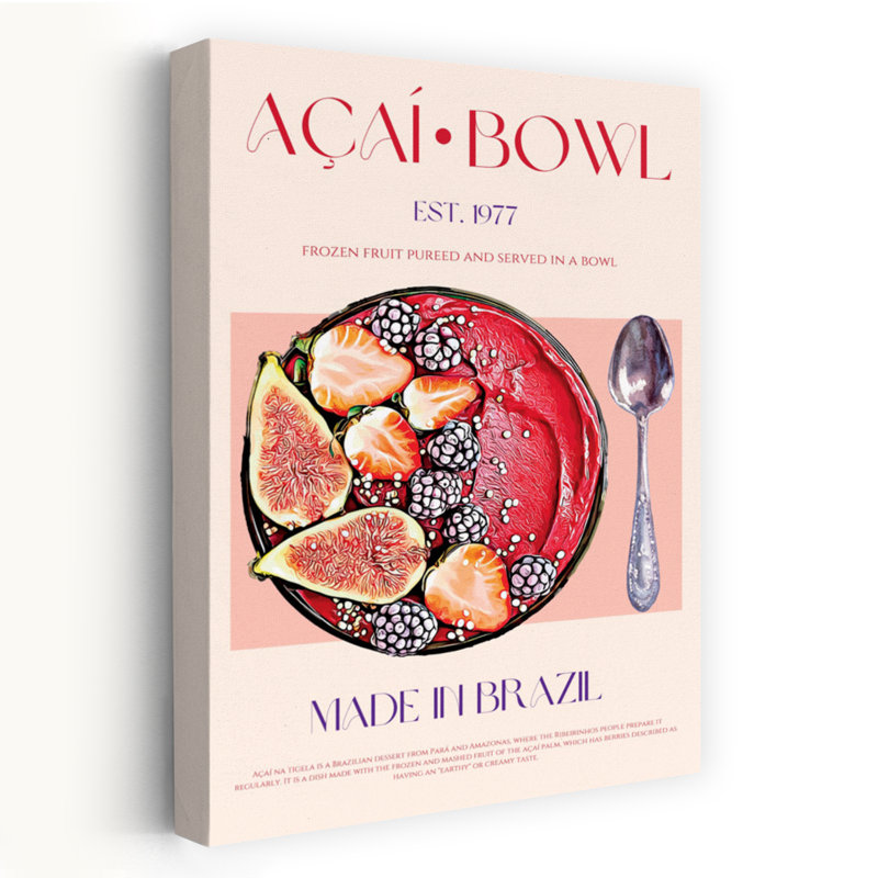 «Vibrant Aasaas Fruit Bowl», art mural vibrant, H 48 po x l 32 po