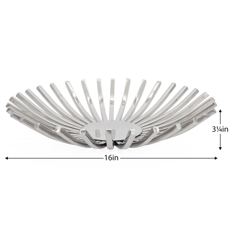Bol décoratif en acier inoxydable Denequa