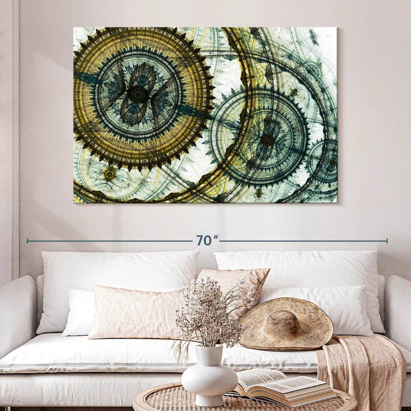 Avery Abstract Steampunk, 34" H x 51" W