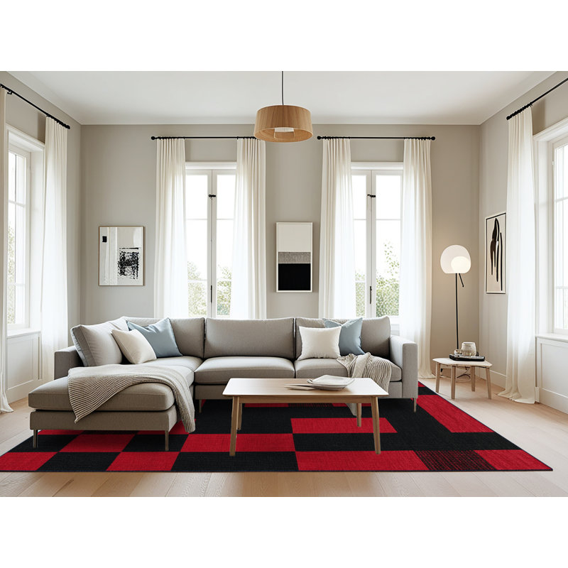 Tapis mauve lavable à la machine, Rectangle 6 pi x 9 pi