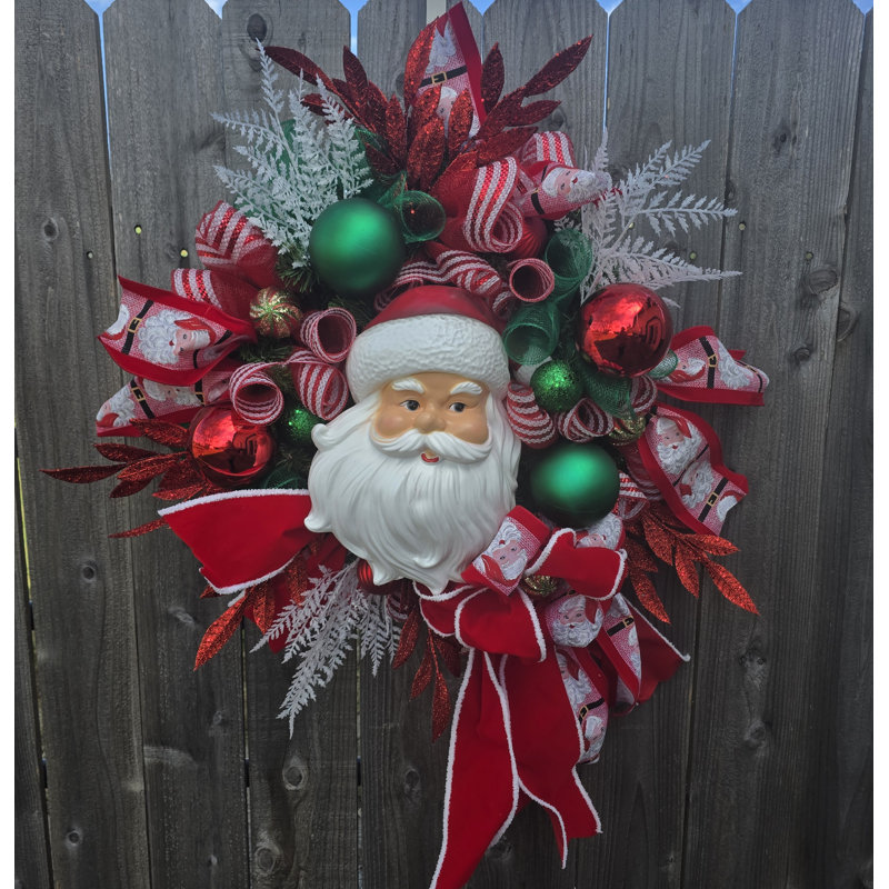 Grande couronne de père Noël