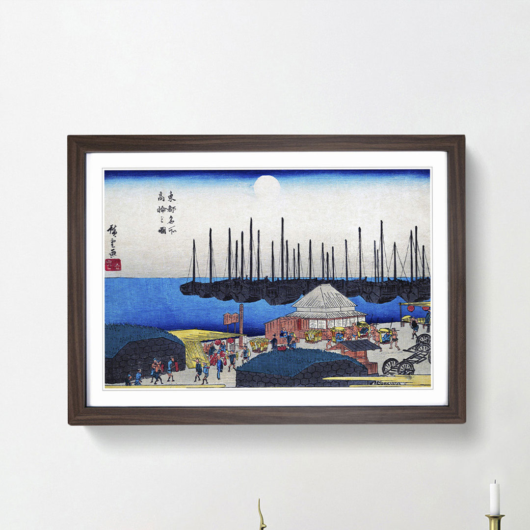 Takanawa No Zu by Utagawa Hiroshige - Picture Frame Art Print