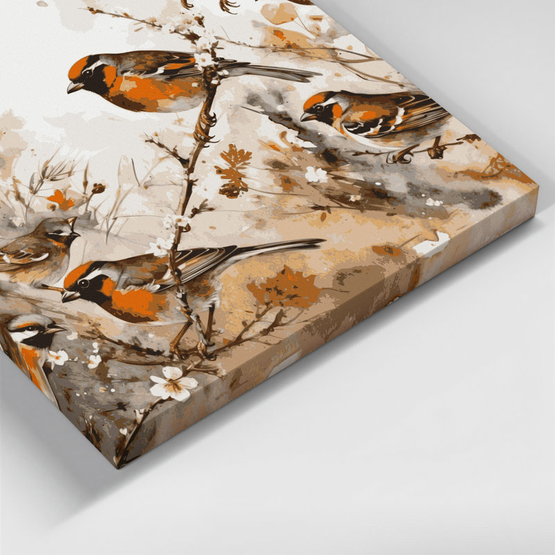 «Birds Rufous», H 32 po x l 32 po