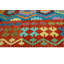 Tapis turquoise à tissage plat Vallen