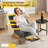 Corduroy Accent Chair with Adjustable Footrest ,Lounge Chair with Adjustable Backrest,Reading Chair For Reading Room,Living Room,Apartment, Office-1216857748