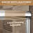 50"-54" W X 72" H Aluminum Frame Double Sliding Shower Door, 1/4" (6Mm) Clear Tempered Glass With Explosion-Proof Film, Dual Stainless Steel Handles, Shower Door-123698817