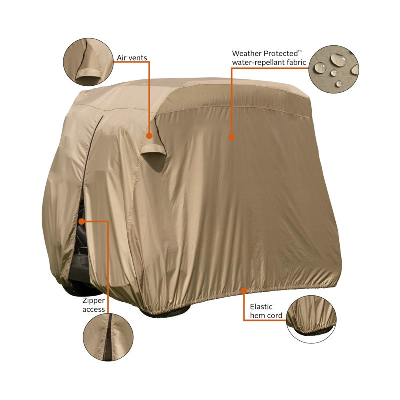 Golf Cart Cover By Classic Accessories, 62" H x 108" W x 46" D