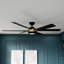 Casablanca 65 inch Melia ENERGY STAR®  Damp Rated Ceiling Fan with Lights and Wall Control-815235822