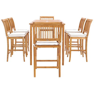 Outdoor 13 - Piece Teak Bistro Set