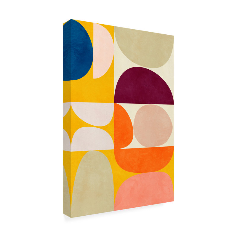 Rouleau bolognais sur un bauhaus2 sur toile, H 47 po x l 30 po x P 2 po