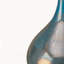 Ensemble de 3 vases décoratifs en verre bleu et bronze