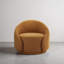 Fauteuil demi-tonneau pivotant rembourré Aunna-198877771